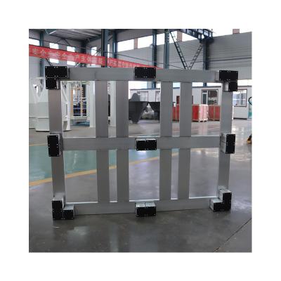 China Profile Single Faced Single Faced Aluminum Pallet For Seafood Company Cold Storage Aluminum Steel Pallet for sale