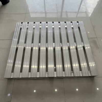 China Single Faced Stackable Aluminum Durable Pallet For Warehouse And Logistic Transportation for sale