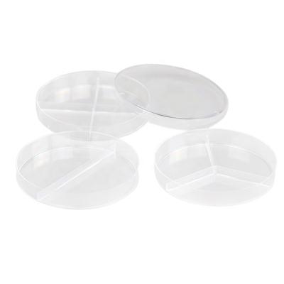 China Medical Plastic Disposable Sterile Bacterial Culture Test Consumables 80mm Tissue Petri Dish With Lid Lab Accessories for sale