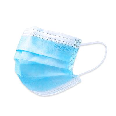 China Hot Sale CE Certificate 3layers Flat Earloop Medical Mask TYPE IIR Medical Facemask 3ply Earloop Surgical Face Mask Blue for sale