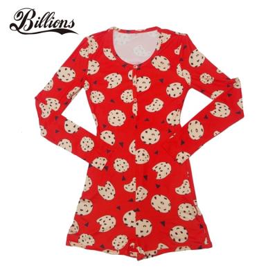 China New Fashion Summer Red Sexy QUICK DRY Adult Cookies Monster Onesie Sexy Adult Onesie Pajamas For Women Adult for sale