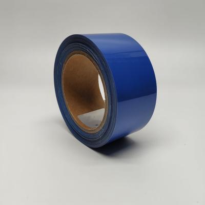 China Cintas de película de vinilo de transferencia de calor Htv azul para ropa de seguridad, tiras reflectoras de alta visibilidad para chaquetas en venta