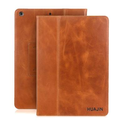 China Auto-Sleep Magnetic Function Stand New Dual 10.2 Inch Tablet Case Genuine Leather Smart Folio Case For iPad 9th 8th 7th Generation for sale