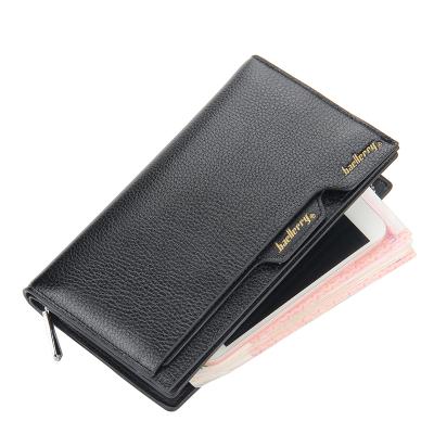 China 2021 new baellerry anti-theft pu leather clutch long casual wallets for man with handle strap, male large capacity mobile phone wallet for sale