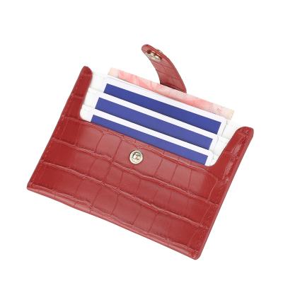 China Baellerry New Fashion Style PU Crocodile Pattern Card Leather Short Wallets For Women With Latch, Lady Coin Purse Card Holder Case for sale