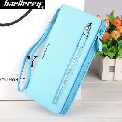 China Baellerry New Women's Fashion Hand Strap Multifunctional Purse Ladies Long Grab Wallets With Handle Strap for sale