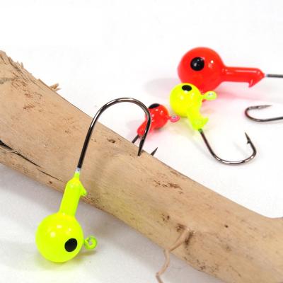 China 3.5 g 5 G7 Color Paint Lead Head Single Hook Lure Quick Dry Paint Lead Head Single Hook for sale