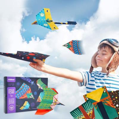 China Improve child's manual capacity MD4126 mideer origami children fun DIY color card kindergarten paper plane set for 3 years for sale