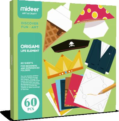 China Mideer Eco-friendly Material Kids Origami Paper Airplane DIY Interesting Educational Toys for sale