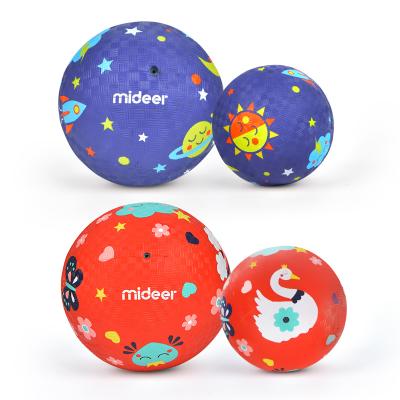 China Kindergarten Safety Sports Toy Mideer Small Ball Baby Football Elastic Harmless Rubber for sale