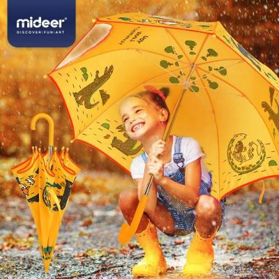 China See Front MIDEER Kid's RAIN UMBRELLA - You Look Like The Dinosaur Cartoon Yummy Pop Up Light Transparent Front Gift For Kids MD0117 for sale