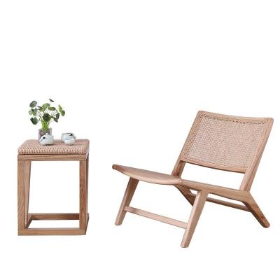 China Reclining SUCCESSOR wholesale High Quality Rattan Dining chair Natural lounge Color wood frame for Home Restaurant for sale