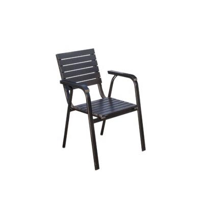 China Modern Successor Modern Outdoor Plastic wood tables and chairs Garden leisure antiseptic wood dining chair for sale