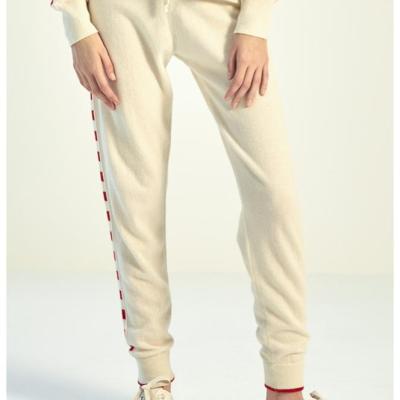 China new Anti-wrinkle pants ladies pants knitted casual loose cashmere pants for women for sale