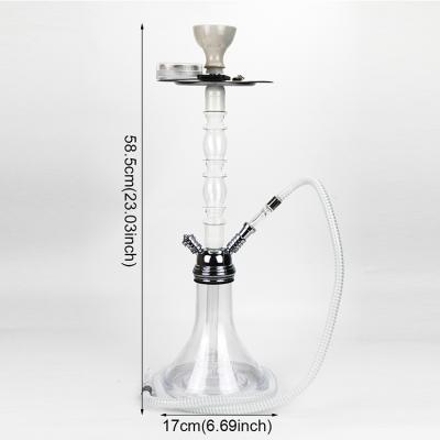 China Huka Portable Wholesale Hookah Sheesha Set Travel Shisha Cup Desgin Simple Acrylic Transparent Portable Hookah for sale