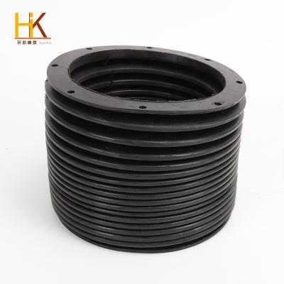 China Industrial Electrical Equipment Customized Rubber PVC Corrugated Rubber Sleeve Bushing Rubber Bellows for sale