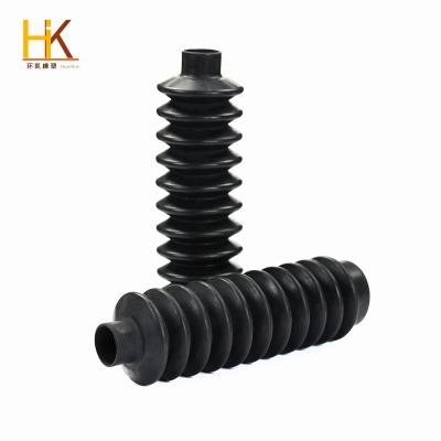 China Industrial Rubber Flexible Fkm Nbr Epdm Custom Rubber Parts Electrical Equipment Rubber Bellows for sale