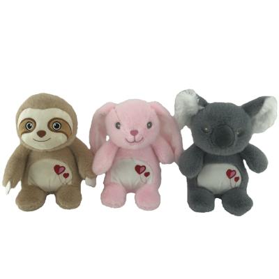 China Personalization Mini Plush Toys Stuffed Plush Koala, Rabbit and Sloth Valentine Toys animal for sale