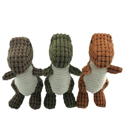 China Plush It Dinosaur Shaped Custom Plush Pet Toys Pet Chew Toys For Squeaking Dog for sale