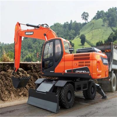 China Excavator Company JONYANG 20t Wheeled Excavator Same To Doosan DX210W-9C Digger Dx 210W Hydraulic Excavator for sale