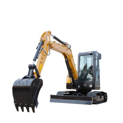 China New Hotels Equipment Chinese SY50U 5.2 Ton Crawler Mini Digging Machinery Price Lowest 0.6 m3 Hydraulic Excavators for sale