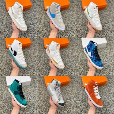 China Cushioning 1977 Vintage MixNK Pioneer Collection Multicolor 1:1 Stain Blazeres Fashion Good Quality Mid Sneakers Fashion Casual Sneakers for sale