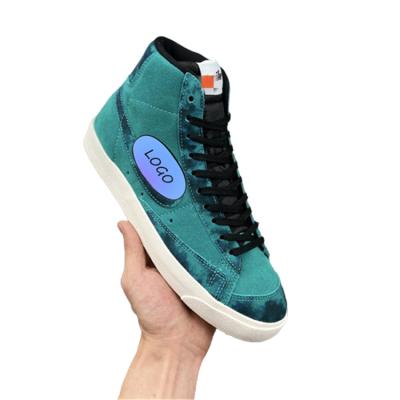 China Cushioning new release fashion blazer mid 77 dark green basketball shoes doubles crochet vintage pioneer casual sneakers fashion sneakers for sale