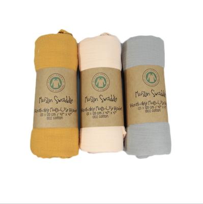 China Portable Bamboo Muslin Wrap , Bamboo Muslin Blanket Special For Baby Use for sale