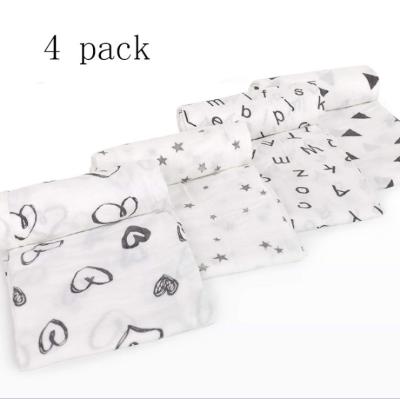 China Viable Wrap 100% Cotton Printed Baby Muslin Blanket Organic White, Muslin Cotton Fabrics for sale