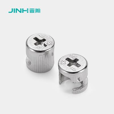 China Zinc Plated Minifix Cam Lock Steel Furniture Cam Fittings Customizable for sale