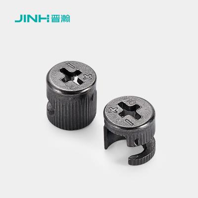 China 13.5mm 12mm Cam Connector Schwarz Nickelplattiert Minifix Cam Lock für die Verbindung zu verkaufen