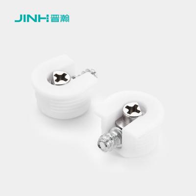 China 20*12.5mm Shelf Holder Pegs White Bedroom Furniture Connecting Fitting for sale