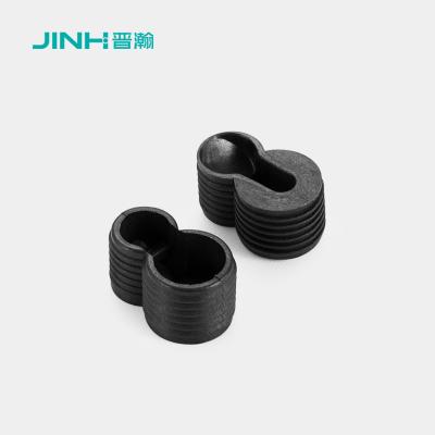 China 8.7*16.7mm Pelas de suporte de prateleira de plástico resistentes ao desgaste para painéis de armário à venda