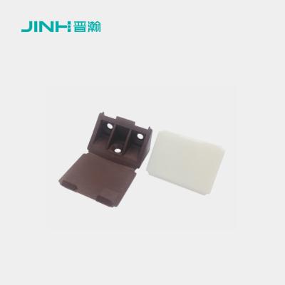 China Conector de panel de muebles de alta durabilidad de 12 mm de plástico con soporte de ángulo recto en venta