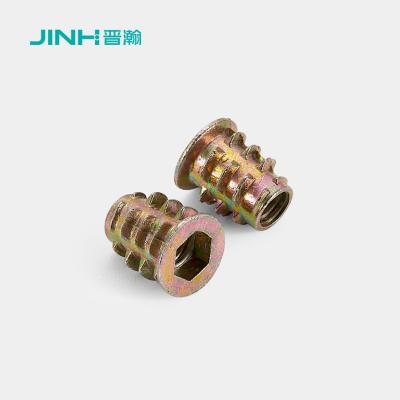 China High Strength 6mm Insert Nut Secure Connection for Furniture Assembly for sale