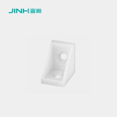 China Quick Assembly Plastic Angle Brackets 10mm Furniture Connector For Open Shelving for sale