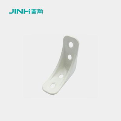 China Brackets de ángulo de plástico de 15 mm Diseño versátil Fijación para muebles de knockdown en venta