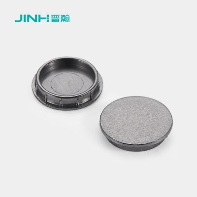 중국 직경 11.5mm 검은 나사 모자 평면 포장 가구용 캐비닛 부착 판매용