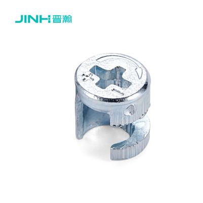 China Zinc Plated 10mm Cam Lock Easy To Install Furniture Cam Fitting For Desk Construction for sale