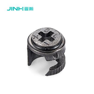 China Black 12mm Cam Connector High Precision Furniture Cam Connector For Flat Pack Furniture for sale