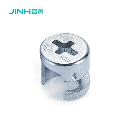 China 12.5mm Height Carbon Steel Minifix Cam Lock Furniture Fitting For Kd Furniture for sale