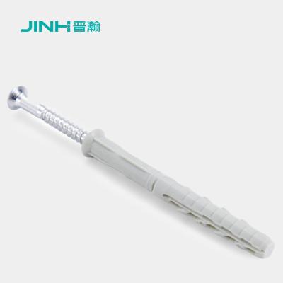 China JH-12016 8x80mm Self-tapping Plastic Expansion Screw For Wall Easy Interior Decoration for sale