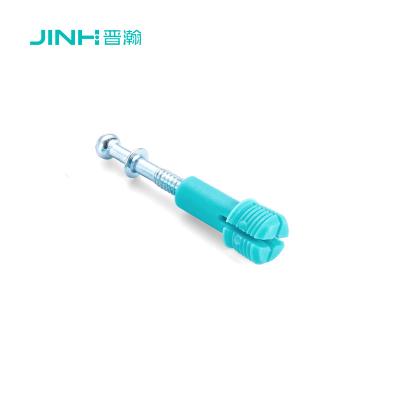 China JH-2064 Minifix Spreading Bolts In Carbon Steel With 40mm Length For Flat Pack Furniture Assembly for sale