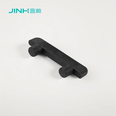 China Pegas de prateleira de plástico preto para montagem de móveis modernos de embalagem plana, conector de suporte de painel de gabinete durável à venda