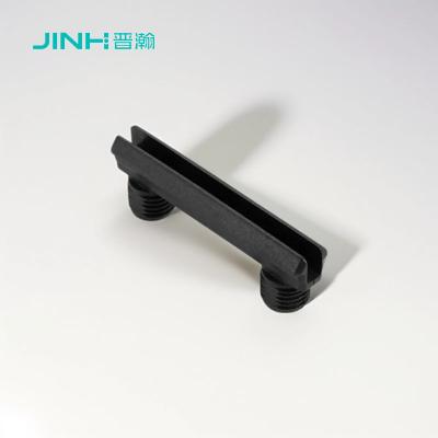 China Pegas de estantería de plástico negro de uso pesado para muebles de desmontaje, hardware de soporte de paneles de grado profesional en venta