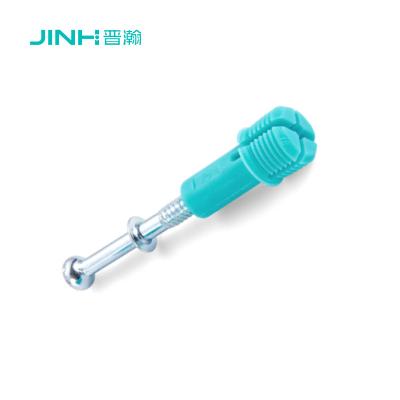 China JINHAN JH-2063 Minifix Spreading Bolt & Fast Connector - 41 mm hoogsterke koolstofstaal verborgen bevestiging met nylon anker voor kast/kledingkast panelen Te koop