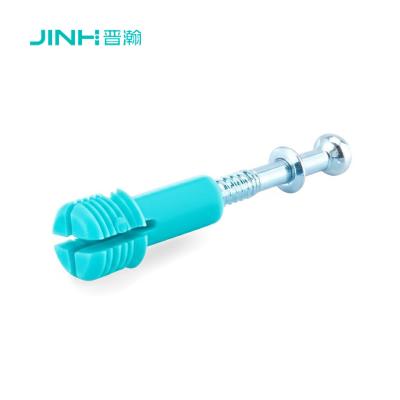 China JH-2064 Minifix Spreidbout & 3-in-1 Snelle Connector | Koudgewalst Staal 40mm | Verzinkt | Verborgen Bevestiging voor Kast/Kledingkast Te koop