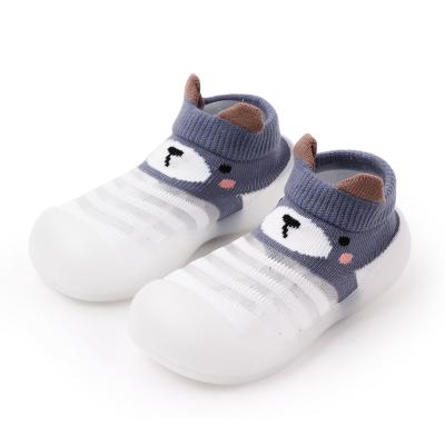 China High Quality Breathable Anti-skid Soft Rubber Shoes Flat Toddler Socks First Walking Baby Shoes Floor Socks for sale