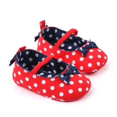 China Wholesale Cute Princess Flat Cute Bow Designer Toddlers First Walker Baby Shoes for sale