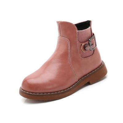 China Wholesale Kids Girl Boots Anti-slippery Hot Selling Leather Soft Unique Buckle Strap For Girl for sale